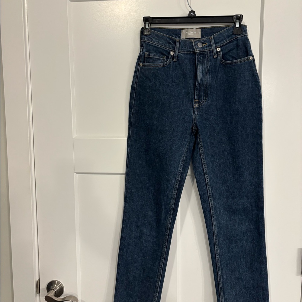 EVERLANE CHEEKY JEANS WOMEN SIZE 24
ZIPPER FRONT ORGANIC COTTON 90s